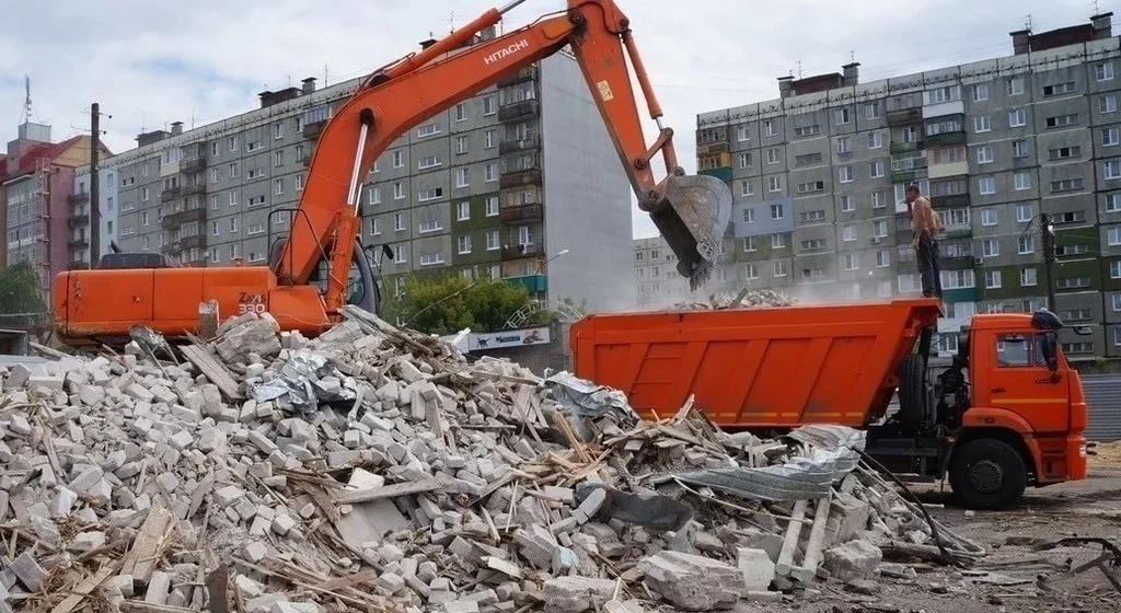 Профессиональный вывоз строительного мусора в Пыти-Яхах в октябре