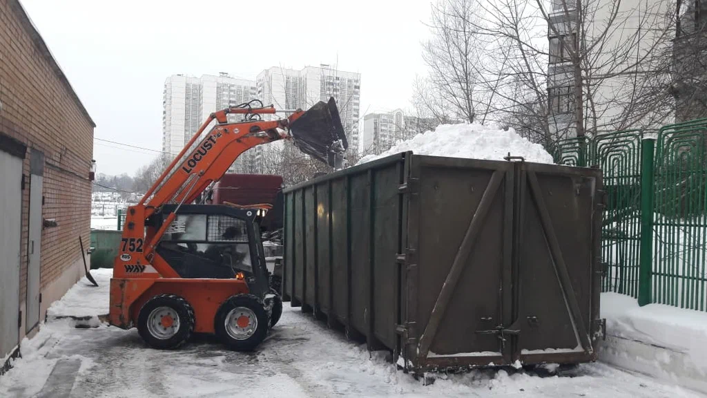 Вывоз снега контейнерами в Пыти-Яхах — цена от 3255 руб., заказать контейнер для снега в ПроМусор